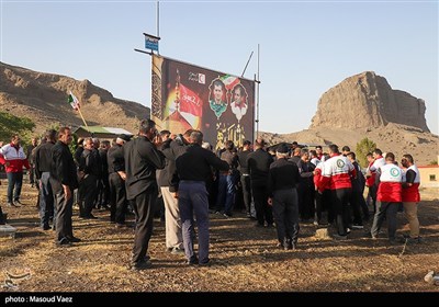 مراسم گرامیداشت شهدای روستای سرای شهرستان اسکو