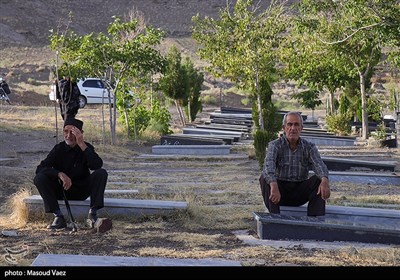 مراسم گرامیداشت شهدای روستای سرای شهرستان اسکو