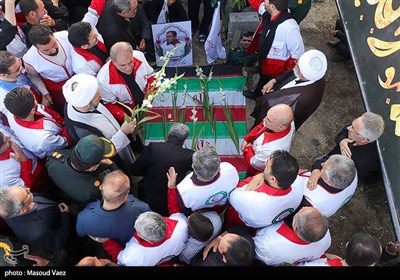 مراسم گرامیداشت شهدای روستای سرای شهرستان اسکو