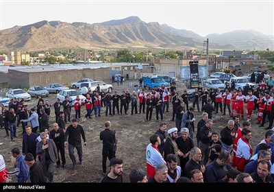 مراسم گرامیداشت شهدای روستای سرای شهرستان اسکو