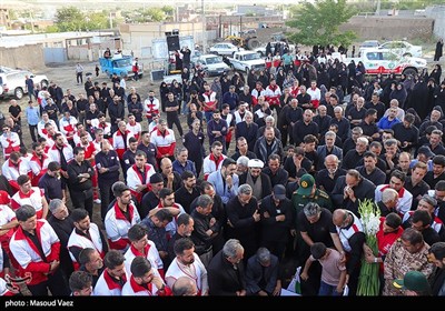 مراسم گرامیداشت شهدای روستای سرای شهرستان اسکو