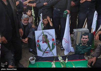 مراسم گرامیداشت شهدای روستای سرای شهرستان اسکو
