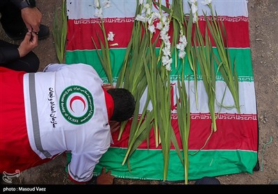 مراسم گرامیداشت شهدای روستای سرای شهرستان اسکو