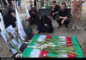 مراسم گرامیداشت شهدای روستای سرای شهرستان اسکو