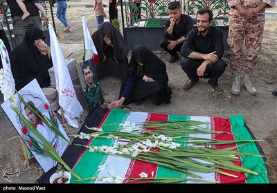 مراسم گرامیداشت شهدای روستای سرای شهرستان اسکو