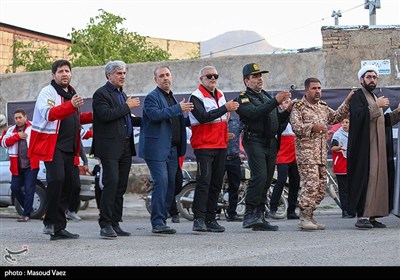 مراسم گرامیداشت شهدای روستای سرای شهرستان اسکو