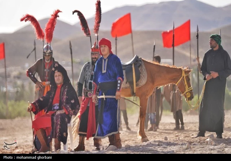 بازسازی باشکوه واقعه عظیم عاشورا در شهر قهستان + تصاویر