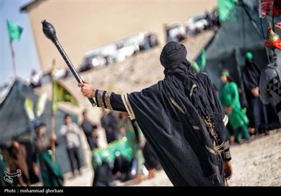 بازسازی باشکوه واقعه عظیم عاشورا در شهر قهستان