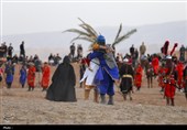 بزرگترین تعزیه میدانی کشور در صحرا رود فسا برگزار شد