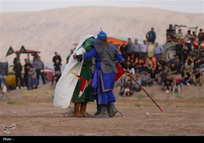 بزرگترین تعزیه میدانی کشور در صحرا رود فسا برگزار شد