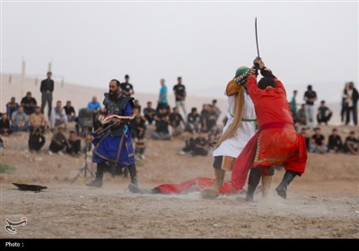 بزرگترین تعزیه میدانی کشور در صحرا رود فسا برگزار شد