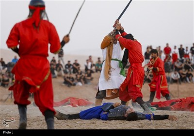 بزرگترین تعزیه میدانی کشور در صحرا رود فسا برگزار شد