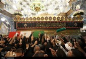 تشییع و تدفین شهید ایزدی در حرم حضرت معصومه(س)