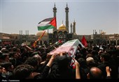 تشییع و تدفین شهید ایزدی در حرم حضرت معصومه(س)
