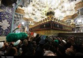 تشییع و تدفین شهید ایزدی در حرم حضرت معصومه(س)