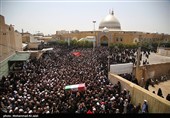 تشییع پیکر شهید سرلشگر محمد سعید ایزدی و جانباز شهید محمد آقازیارتی - قم