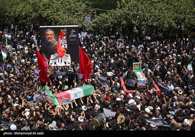 تشییع پیکر شهید سرلشگر محمد سعید ایزدی و جانباز شهید محمد آقازیارتی - قم