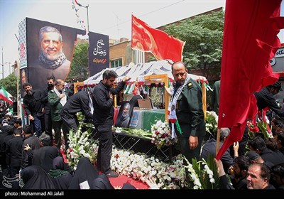تشییع پیکر شهید سرلشگر محمد سعید ایزدی و جانباز شهید محمد آقازیارتی - قم