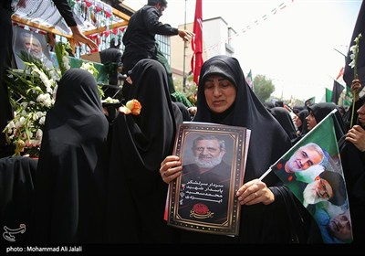 تشییع پیکر شهید سرلشگر محمد سعید ایزدی و جانباز شهید محمد آقازیارتی - قم
