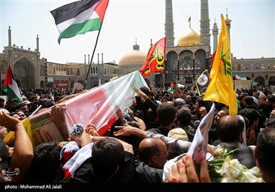 تشییع پیکر شهید سرلشگر محمد سعید ایزدی و جانباز شهید محمد آقازیارتی - قم