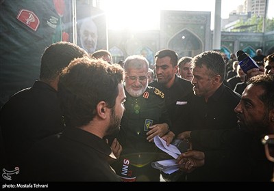 سردار محمد پاکپور فرمانده کل سپاه پاسداران انقلاب اسلامی در پاسداشت سپهبد شهید حسین سلامی