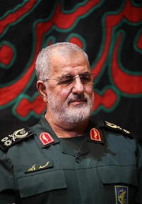 سردار محمد پاکپور فرمانده کل سپاه پاسداران انقلاب اسلامی در پاسداشت سپهبد شهید حسین سلامی