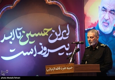 امیر سید عبدالرحیم موسوی فرمانده ستاد کل نیرو های مسلح در پاسداشت سپهبد شهید حسین سلامی