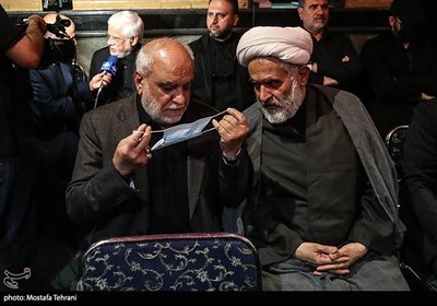 سردار مجید خادمی رئیس سازمان اطلاعات سپاه پاسداران انقلاب اسلامی و حجت‌الاسلام و المسلمین طائب در پاسداشت سپهبد شهید حسین سلامی
