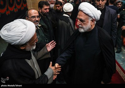 حجت الاسلام غلامحسین محسنی اژه‌ای رئیس قوه قضائیه در پاسداشت سپهبد شهید حسین سلامی