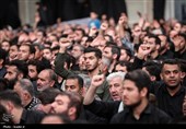 مراسم عزاداری شب تاسوعای حسینی (ع) در حسینیه امام خمینی (ره)