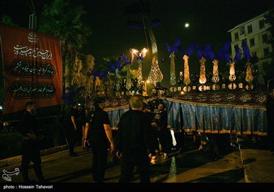 مراسم عزاداری شب تاسوعای حسینی (ع) در کیش