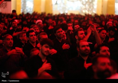 عزاداری شب تاسوعای حسینی در حرم حضرت معصومه (س)
