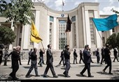 دسته عزاداران دانشگاه تهران صحنهی تجدید پیمان با رهبر انقلاب شد
