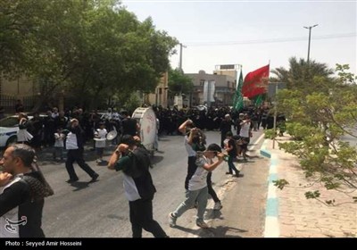 حرکت دسته‌جات عزاداران بوشهری‌ها در تاسوعا حسینی