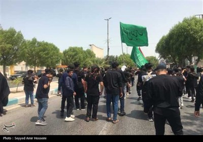 حرکت دسته‌جات عزاداران بوشهری‌ها در تاسوعا حسینی