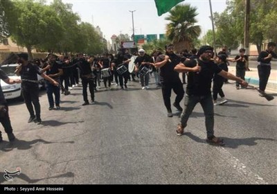 حرکت دسته‌جات عزاداران بوشهری‌ها در تاسوعا حسینی
