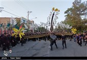 مراسم سنتی علم‌گردانی در شهرستان گناباد
