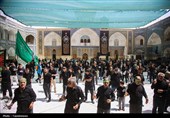 حضور دسته‌جات عزاداری تاسوعای حسینی در حرم کریمه اهل بیت(س)