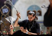 حضور دسته‌جات عزاداری تاسوعای حسینی در حرم کریمه اهل بیت(س)