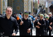 حضور دسته‌جات عزاداری تاسوعای حسینی در حرم کریمه اهل بیت(س)