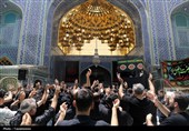 حضور دسته‌جات عزاداری تاسوعای حسینی در حرم کریمه اهل بیت(س)