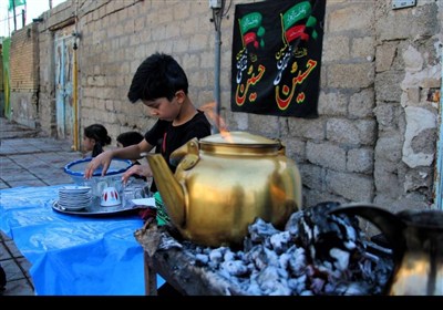 مواکب کودکانه عشاق امام حسین(ع) در رامشیر