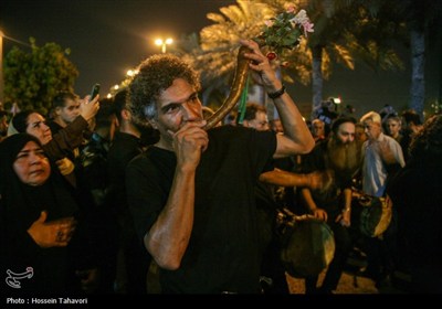 مراسم عزادارای شب عاشورای حسینی(ع) در کیش