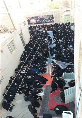 عزاداری در حسینیه دختر آخوند بیرجند ؛ محفل 100 ساله عاشقان حسینی