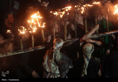 حال و هوای حرم مطهر بانوی کرامت در شب عاشورا