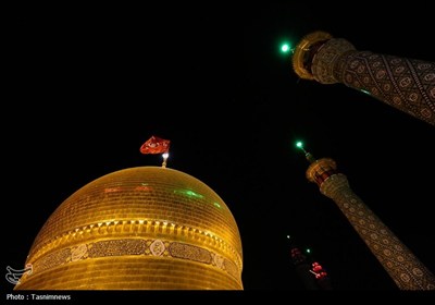 حال و هوای حرم مطهر بانوی کرامت در شب عاشورا