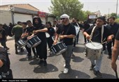 حرکت عزاداران در عاشورا حسینی در بوشهر