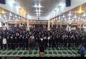 اقامه نماز ظهر عاشورای عزاداران بوشهری +تصویر