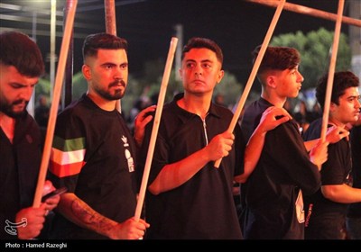 عزاداری شب عاشورای حسینی در ابهر - زنجان