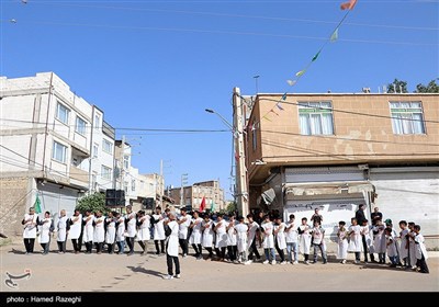 عزاداری هیات کفن پوشان مسلم ابن عقیل روستای سوکهریز شهرستان خرمدره
